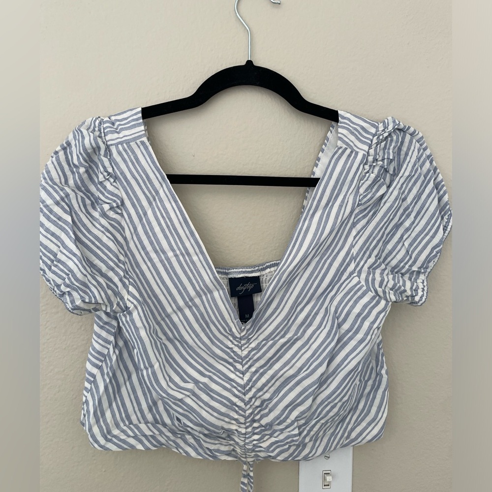 Day trip Two Piece blue striped dress